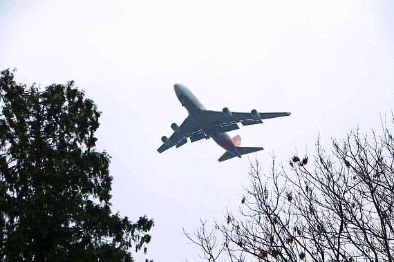 Sujetbild Fluglärm in Margarethen/Moos, nahe Schwechat - Foto: Austrian Wings Media Crew