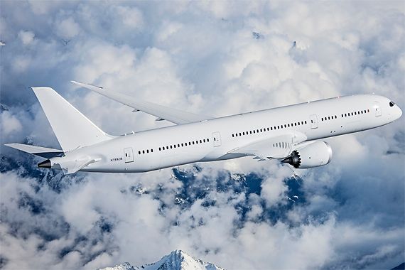 Der erste Boeing 787-9 Dreamliner mit GEnx Triebwerken - Foto: Boeing