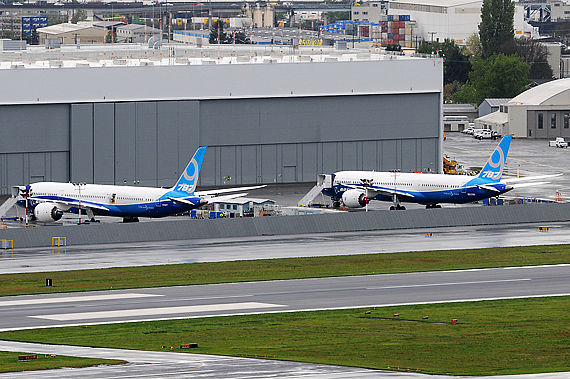 Boeing 787-9 in Boeing Field - Foto: Austrian Wings Media Crew