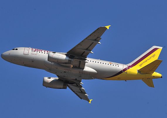 A319 von Germanwings beim Start (Symbolbild) - Foto: Austrian Wings Media Crew