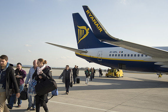 Ryanair Passagiere Ankunft2 - Foto Austrian Wings Media Crew