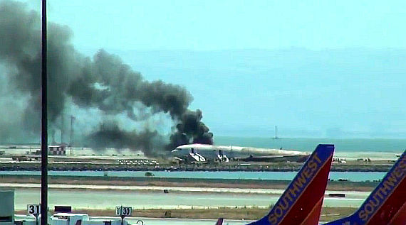 Asiana Airlines B777 Craash in San Francisco - Foto: Screenshot YouTube