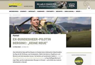 Pilotin Eva Berginc – Karriere beim österreichischen Bundesheer