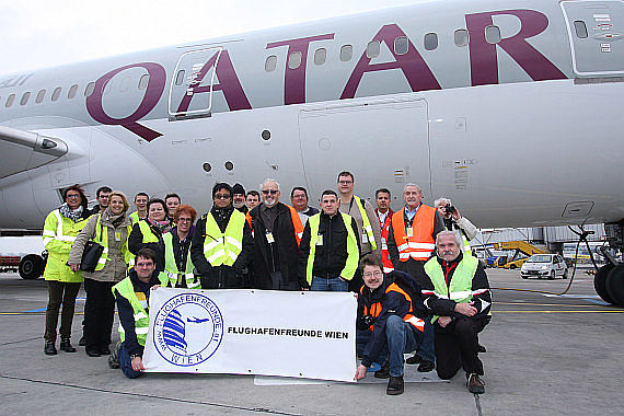Flughafenfreunde Wien Qatar Dreamliner Besichtigung Foto Flughafenfreunde