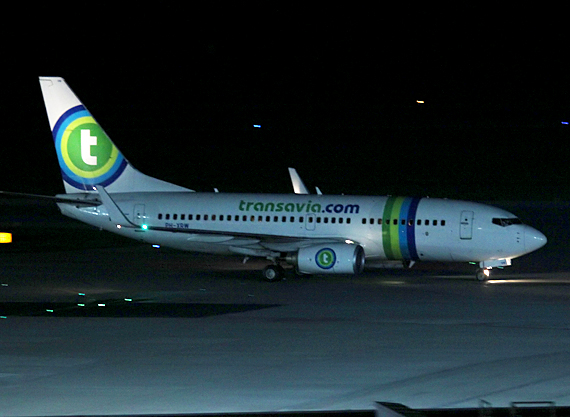 Erstlandung von Transavia in Schwechat - Foto: Max Hrusa