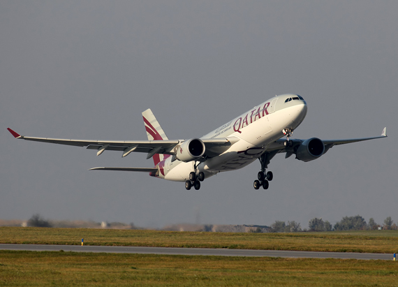 Qatar A330 beim Start (Symbolbild) - Foto: Max Hrusa