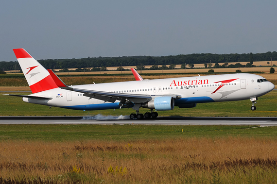 Boeing 767-300ER (W) der AUA - Foto: Austrian Wings Media Crew