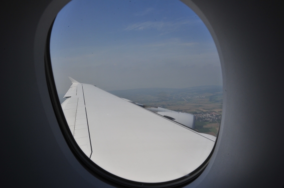 Endanflug auf Frankfurt