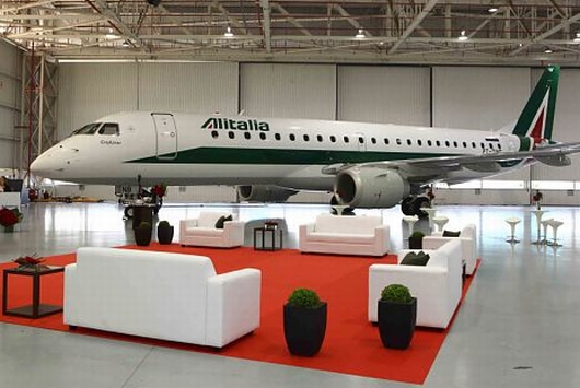 Kommt in Kürze auch nach Wien: E-190 von Alitalia - Foto: Embraer