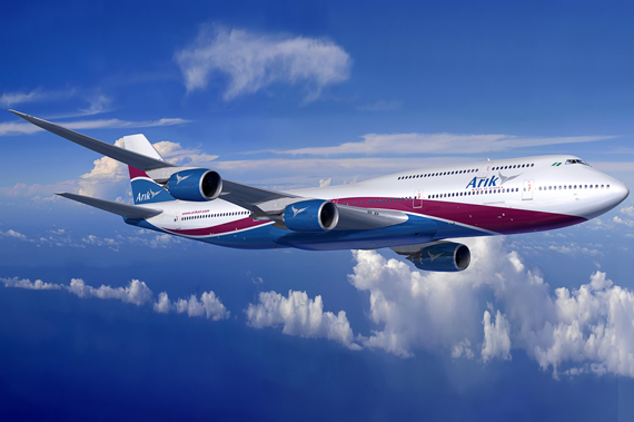 Arik Air Boeing 747-8I - Grafik: Boeing