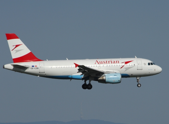 Der betroffene A319, OE-LDB - Foto: Austrian Wings Media Crew