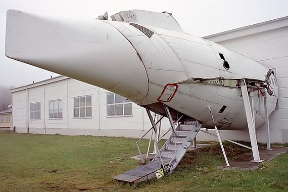 Das Heck der "Dana Viking" befindet sich heute im "Flygteknikcentrum" in Vasteras - Hasslo, Schweden - Foto: Jan Lidestrand