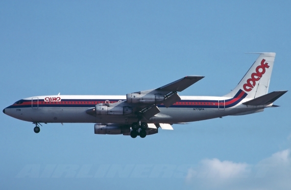 Die betagte Dame stand zuletzt in den Diensten der israelischen Chartergesellschaft MOAF Airlines, hier aufgenommen im Anflug auf Frankfurt am Main, 1984 - Foto: Wolfgang Mendorf