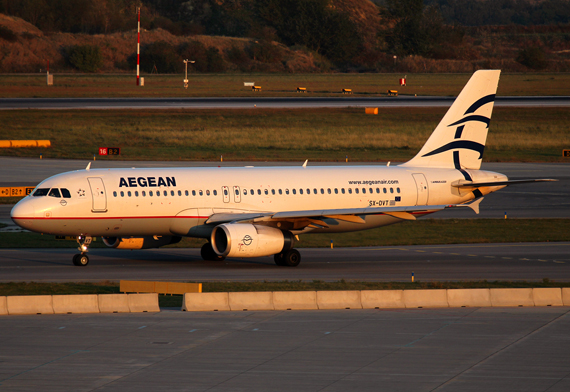 Aegean Airbus A320 in Wien - Foto: Max Hrusa