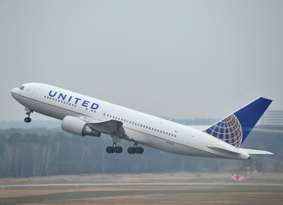 Boeing 767-200ER von United beim Start (Symbolbild) - Foto: Austrian Wings Media Crew