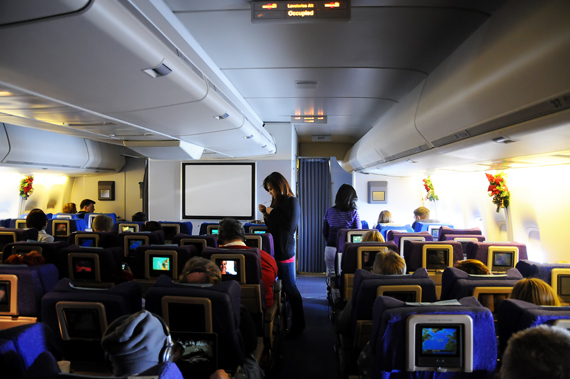 Singapore Airlines Boeing 747-400 Kabine - Foto: Austrian Wings Media Crew