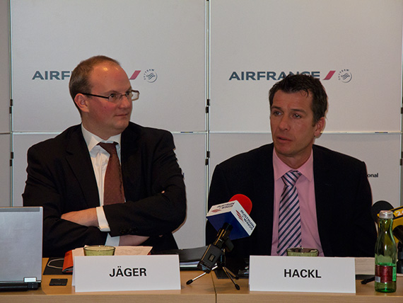 Julian Jäger (Flughafen Wien) und Guido Hackl (Air France) - Foto: M. Klein / Austrian Wings