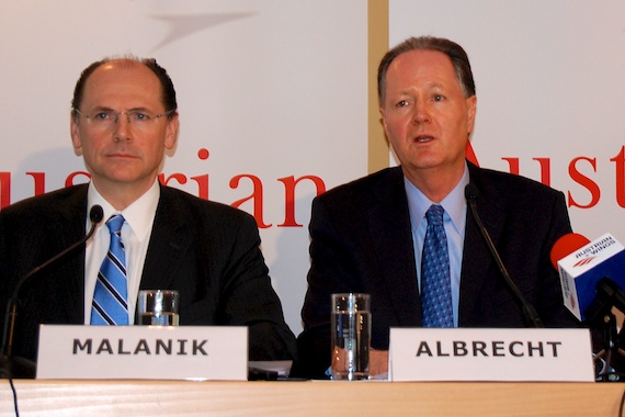 Austrian Airlines Pressekonferenz; Malanik, Albrecht