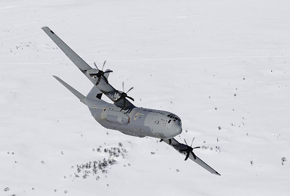 C-130 der norwegischen Streitkräfte im Flug - Foto: Royal Norwegian Air Force