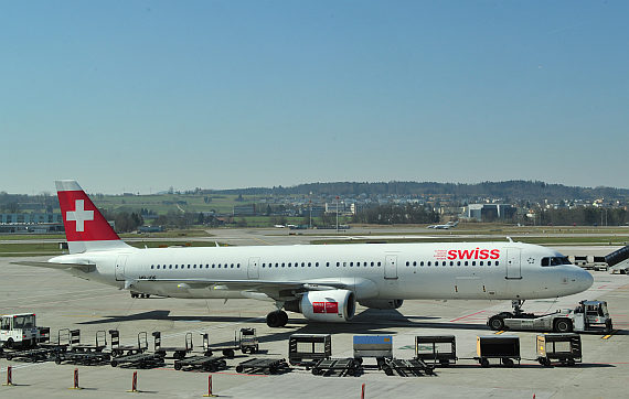 Airbus A321 der SWISS am Flughafen Zürich - Foto: Austrian Wings Media Crew