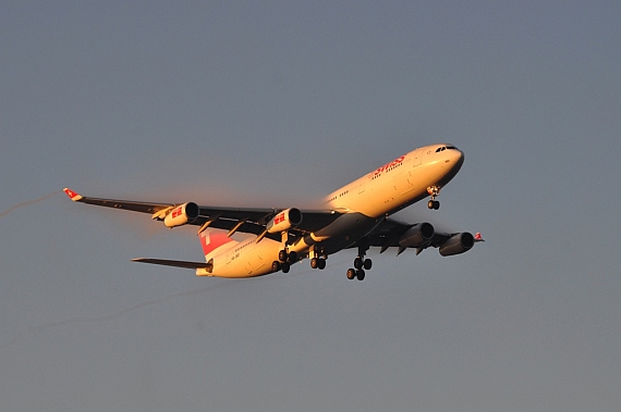 A340 von SWISS im Landeanflug (Symbolbild) - Foto: Andy Herzog