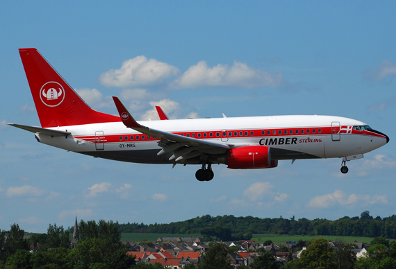 Boeing 737-700 von Cimber Sterling - Foto: Scott Wright / Wikimedia Commons