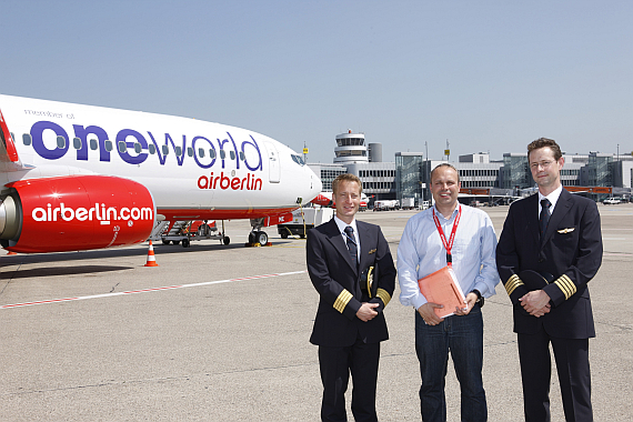 D-ABME mit oneworld-Lackierung - Foto: Air Berlin