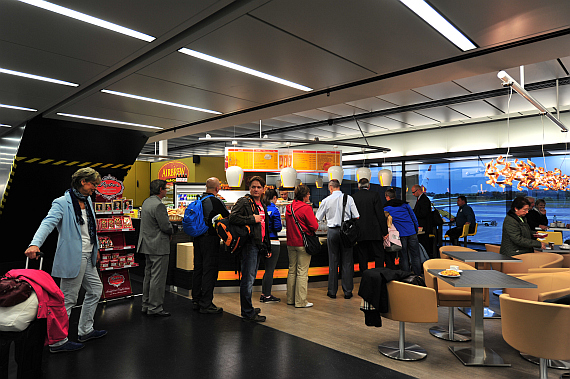 Gastronomie im Skylink Check-In 3 auf dem Flughafen Wien Foto PA / Austrian Wings Media Crew Gastronomie im Skylink Check-In 3 auf dem Flughafen Wien Foto PA / Austrian Wings Media Crew