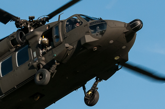 Der Black Hawk im Einsatz - Foto: Markus Dobrozemsky