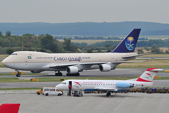 Boeing 747-400F, TF-AMU, in Wien - Foto: Austrian Wings Media Crew