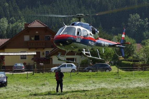 Vorführung eines Heliktopers der Flugpolizei