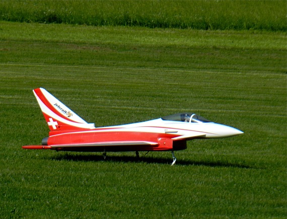 Eurofighter-Modell in ungewöhnlichen Farben - Foto: Franz Zussner