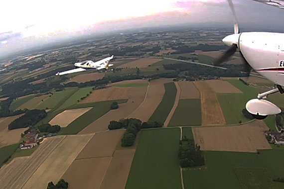 Lehner im Anflug auf LOWL - Foto: ZVG