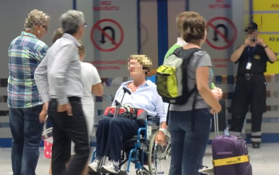 "Gestrandete" Passagiere in Bratislava, unter ihnen auch Rollstuhlfahrer - Foto: privat (ZVG) "Gestrandete" Passagiere in Bratislava, unter ihnen auch Rollstuhlfahrer - Foto: privat (ZVG)