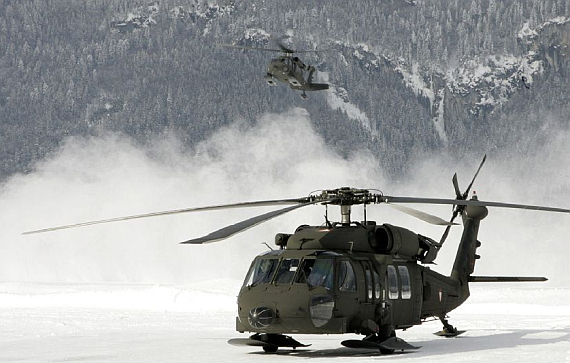 Bei (fast) jedem Wetter einsatzfähig: der Black Hawk - Foto: Bundesheer Bei (fast) jedem Wetter einsatzfähig: der Black Hawk - Foto: Bundesheer