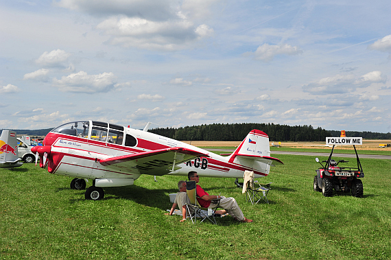 Die OK-KGB, eine Aero 45 Baujahr 1956, gehört dem Aeroklub Kolin