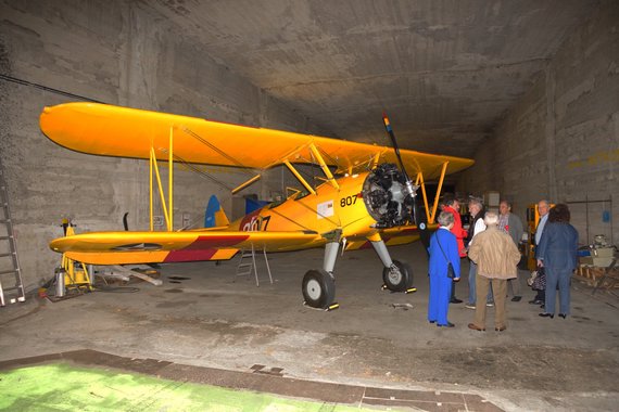 Die Boeing Stearman war einer der Stars auf dem Sommerfest - schon bald soll sie sich wieder in die Lüfte erheben