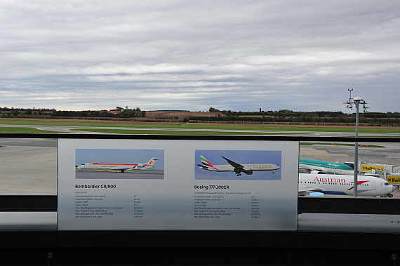 Eine von zahlreichen Schautafeln, die den Besucher mit interessanten Informationen versorgen - Foto: Austrian Wings Media Crew