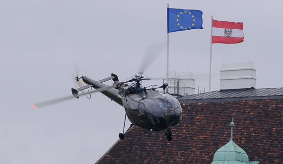 Alouette III nimmt Fahrt auf