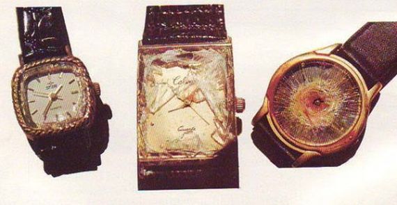 Die drei Armbanduhren mit deren Hilfe man die genaue Absturzzeit der "Helderberg" feststellen konnte - Foto: Courtesy FB-Group "What happened to the 'Helderberg'"