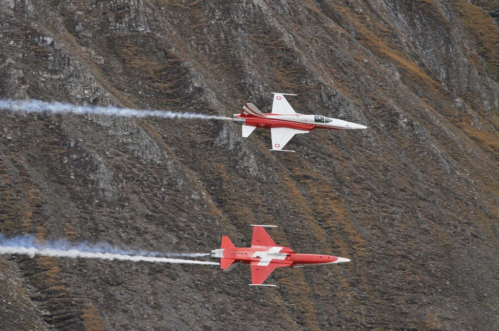 F-5E Tiger der Patrouille Suisse - Foto: Michael E. Fader F-5E Tiger der Patrouille Suisse - Foto: Michael E. Fader
