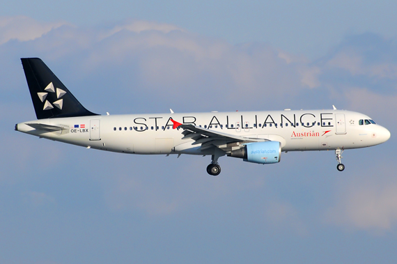 Austrian Airlines (Star Alliance) Airbus A320 (OE-LBX) - Foto: Austrian Wings Austrian Airlines (Star Alliance) Airbus A320 (OE-LBX) - Foto: Austrian Wings