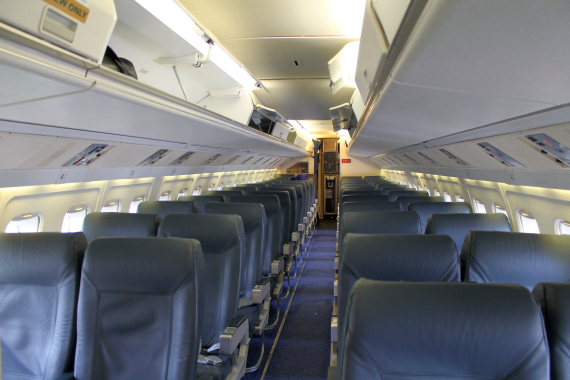 Blick in die Kabine der Minoan Airlines Fokker 50 - Foto: Austrian Wings Media Crew