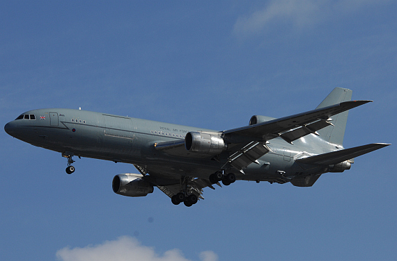 Lockheed L-1011 Tristar der RAF (ZD952) im Anflug auf die Piste 34 - Foto: Austrian Wings Media Crew