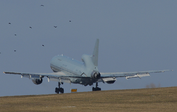 Touchdown der Tristar auf der 34 - Foto: Austrian Wings Media Crew