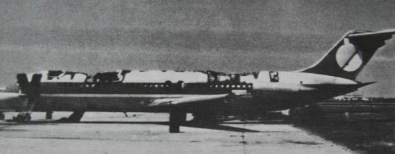 Das ausgebrannte Wrack der C-FTLU - Foto:NTSB Das ausgebrannte Wrack der C-FTLU - Foto:NTSB
