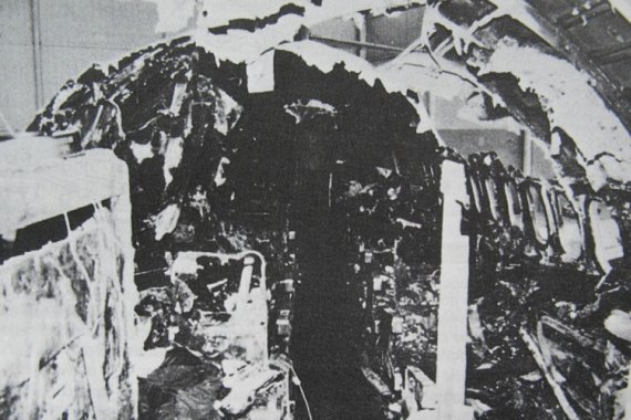 Die völlig zerstörte Kabine der C-FTLU - Foto: NTSB Die völlig zerstörte Kabine der C-FTLU - Foto: NTSB