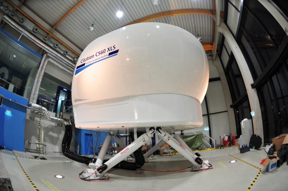 Der neue Citation 560 XLS Simulator der Aviation Academy Austria - Foto: PA / Austrian Wings Media Crew