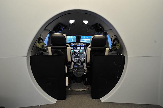 Blick in das Cockpit des Citation C560 XLS Simulators - Foto: PA / Austrian Wings Media Crew Blick in das Cockpit des Citation C560 XLS Simulators - Foto: PA / Austrian Wings Media Crew
