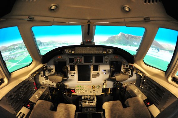 Citation C560 XLS Simulator der Aviation Academy Austria - Foto: PA / Austrian Wings Media Crew